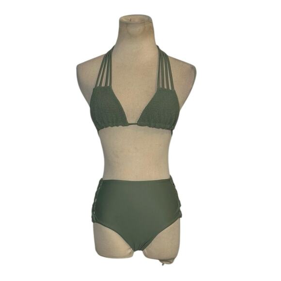 Tori Praver green bikini set top size Small bottom size X Small - Picture 14 of 14